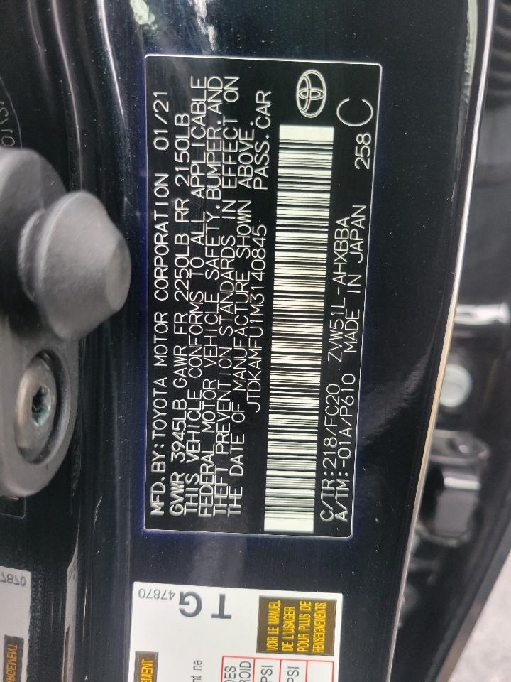 Toyota Prius L Eco (Natl) 2021