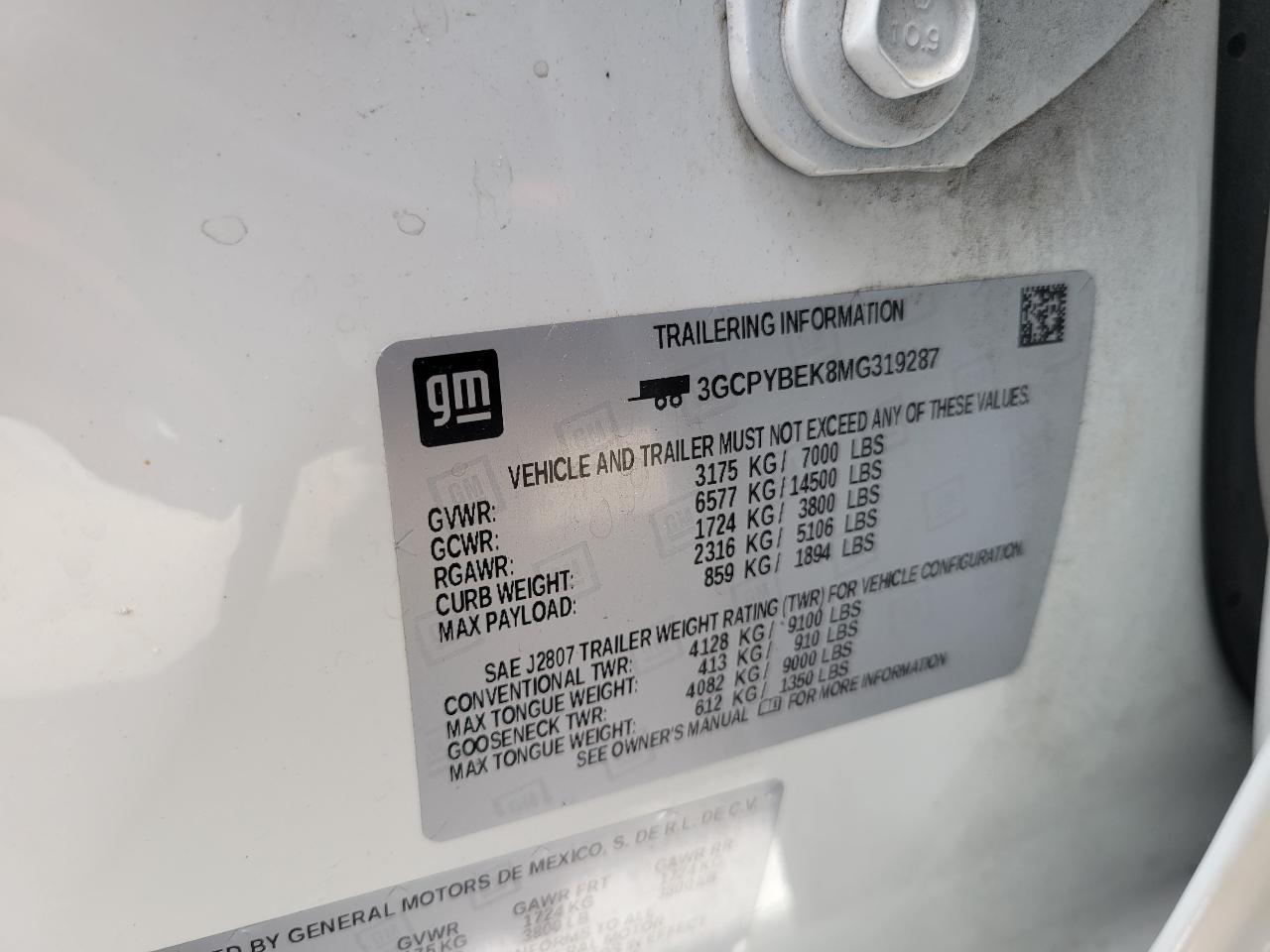 Chevrolet Silverado 1500 4WD Crew Cab 147" Custom 2021