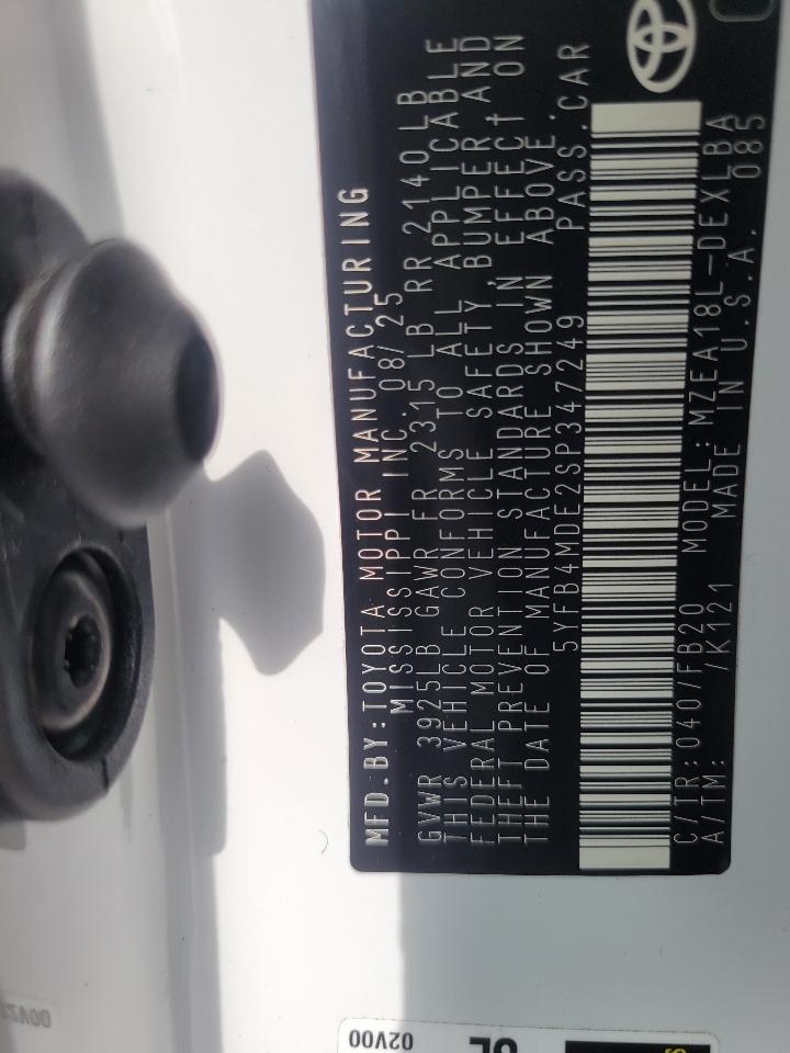 Toyota Corolla LE CVT (Natl) 2025