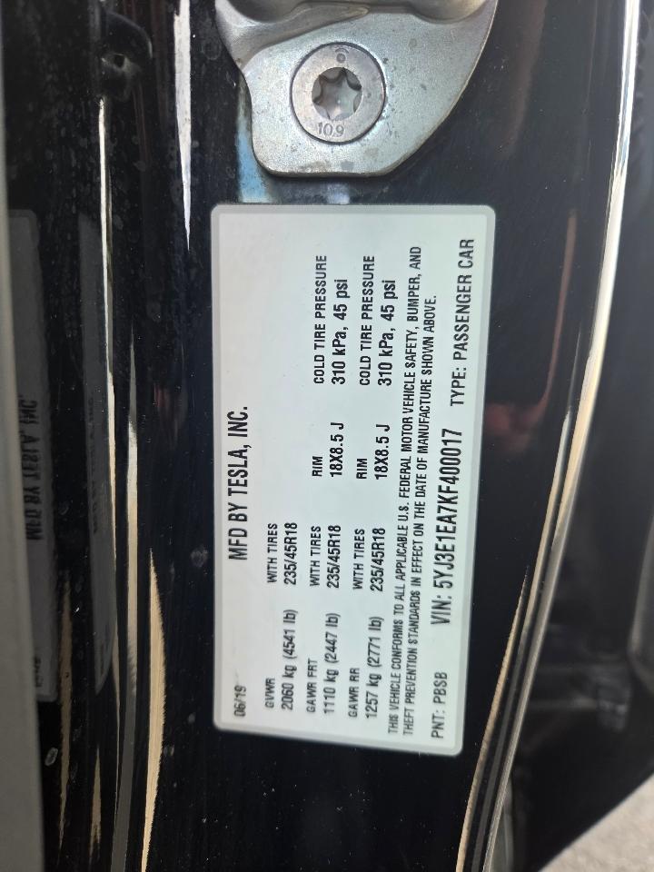 Tesla Model 3 Mid Range RWD *Ltd Avail* 2019