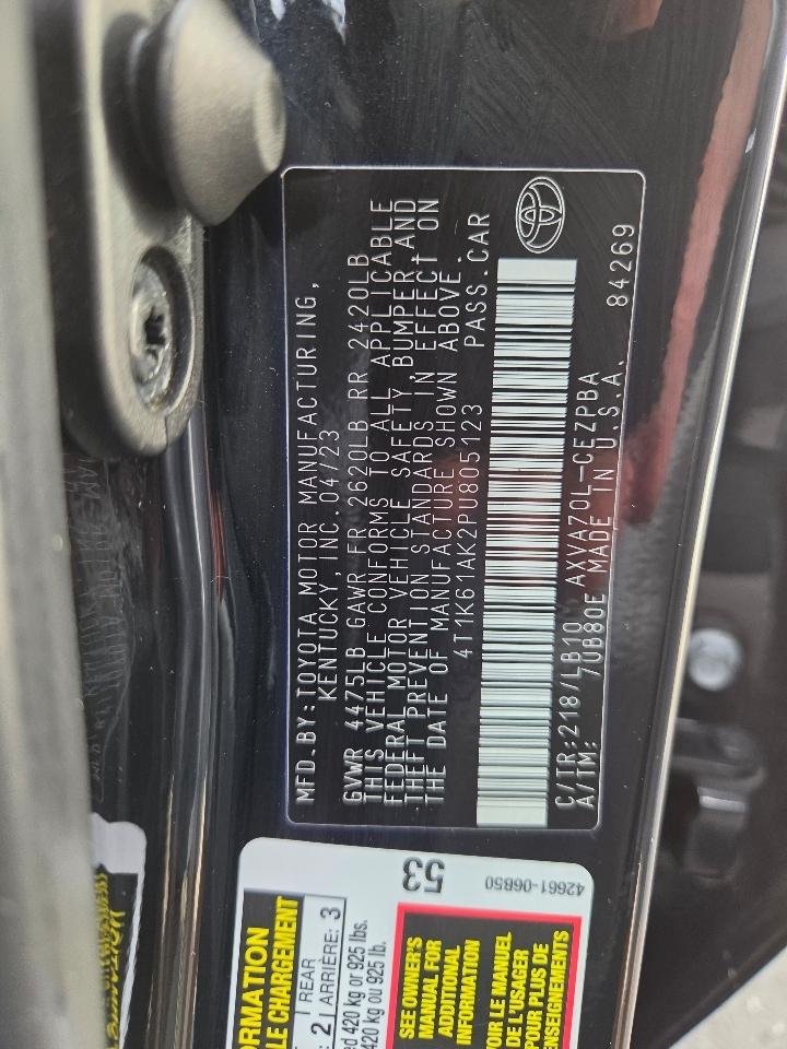 Toyota Camry XSE Auto (Natl) 2023