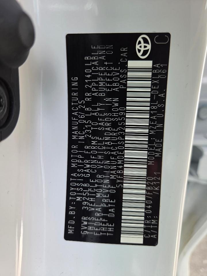 Toyota Corolla LE CVT (Natl) 2025