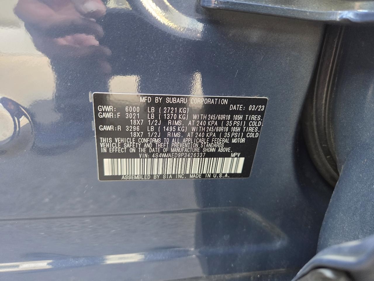 Subaru Ascent Premium 7-Passenger 2023