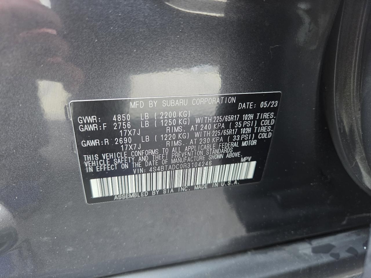 Subaru Outback Premium AWD 2024