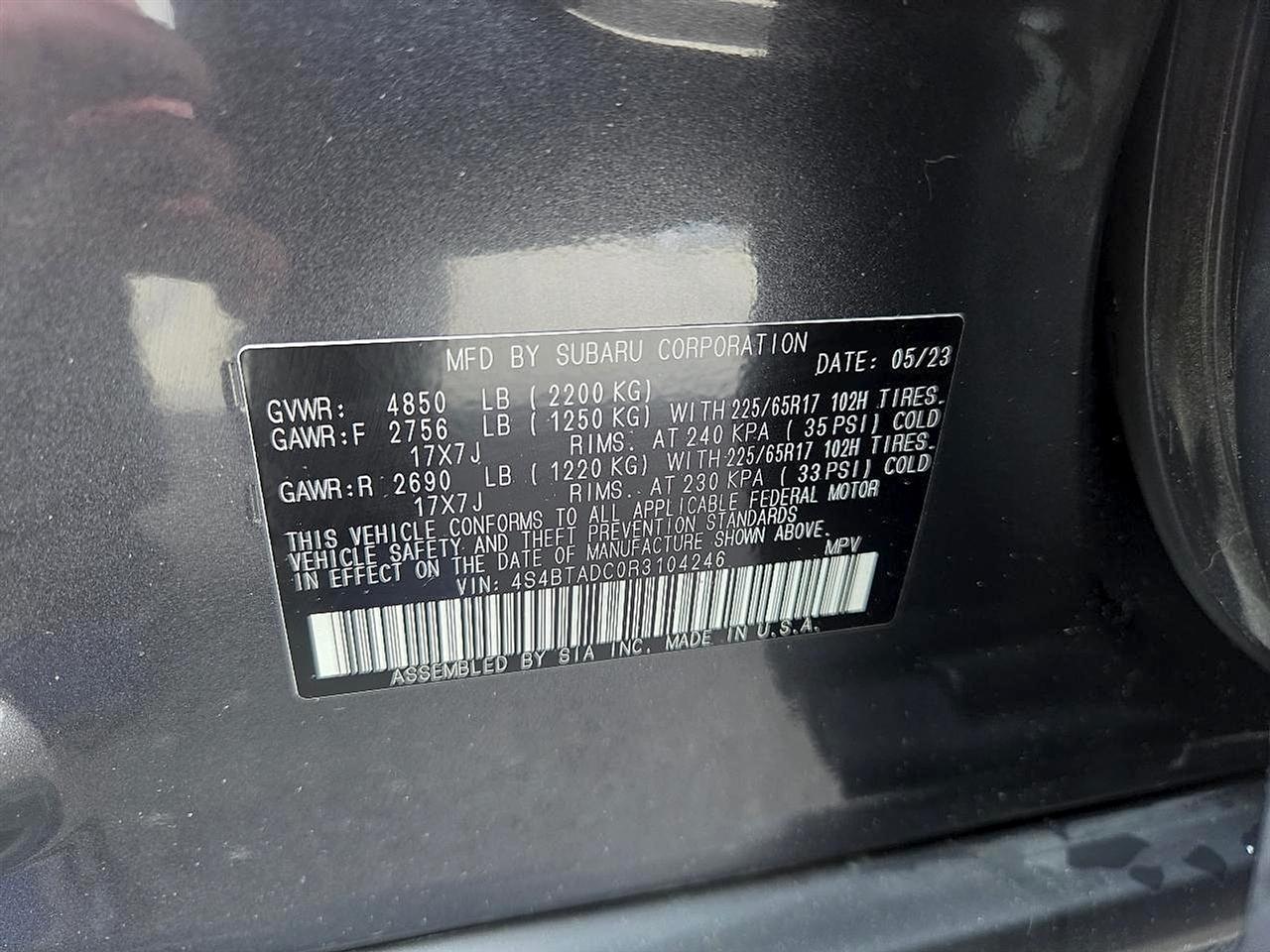 Subaru Outback Premium AWD 2024