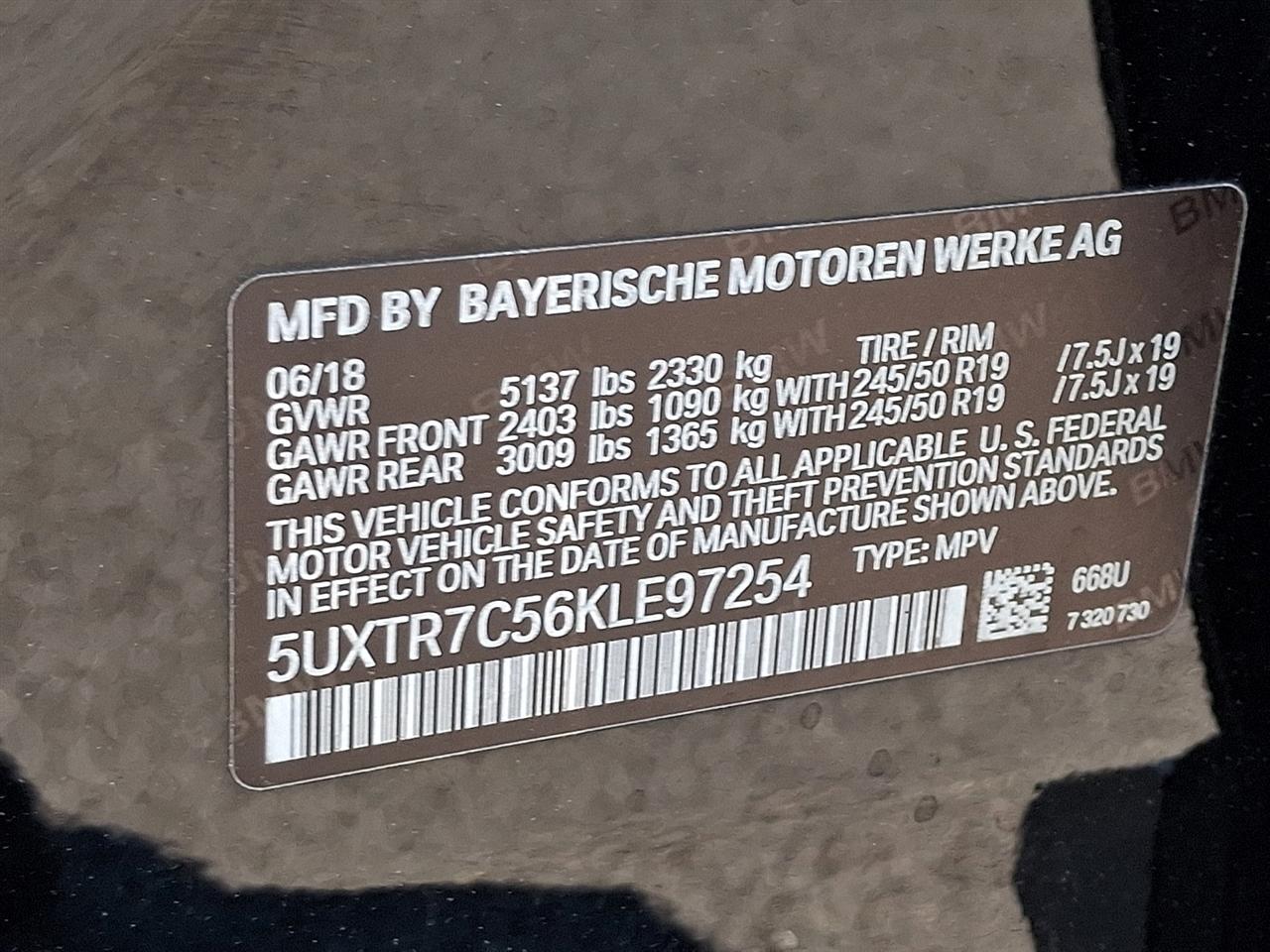 BMW X3 sDrive30i Sports Activity Vehicle 2019