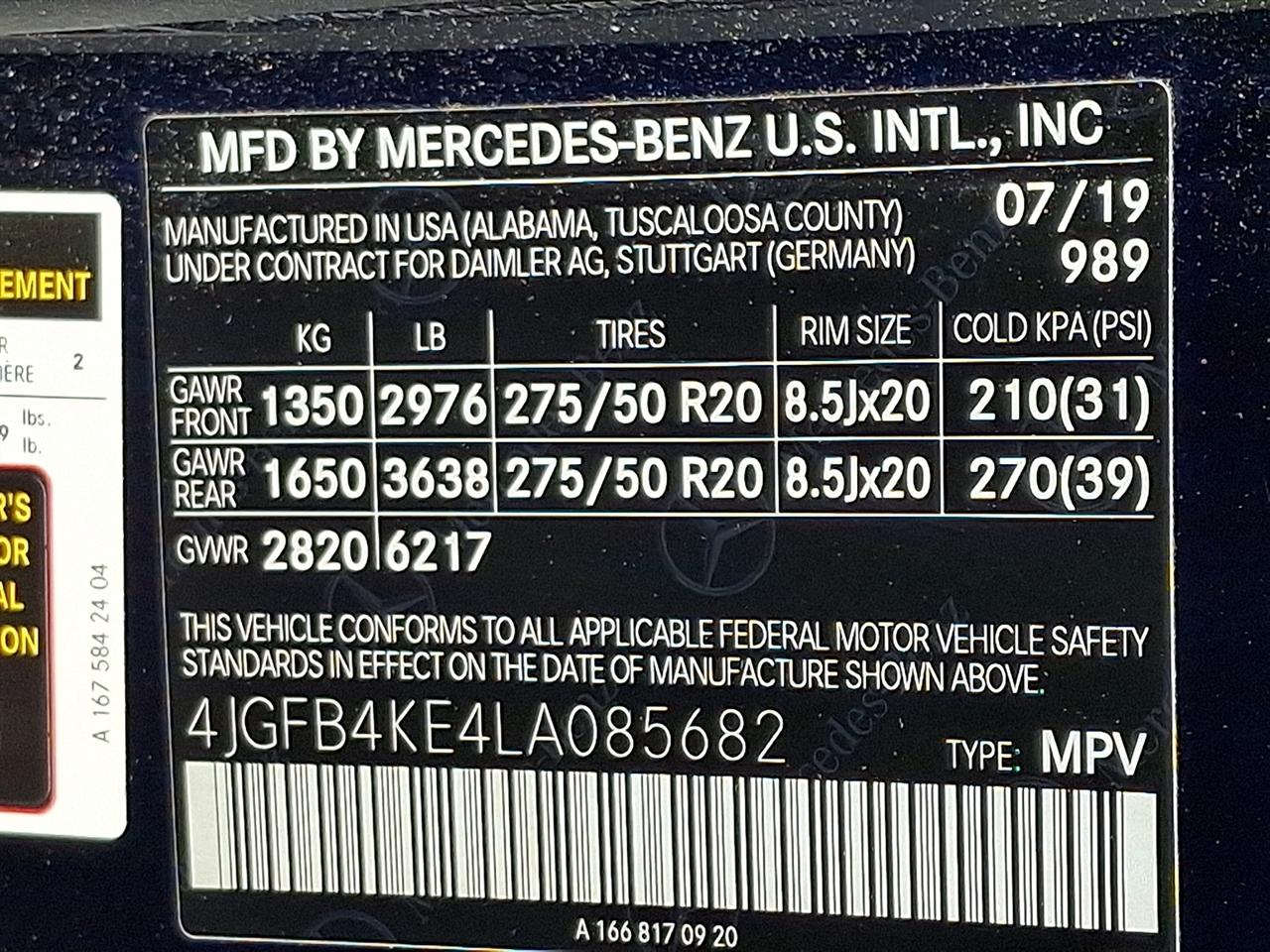 Mercedes-Benz GLE GLE 350 4MATIC SUV 2020