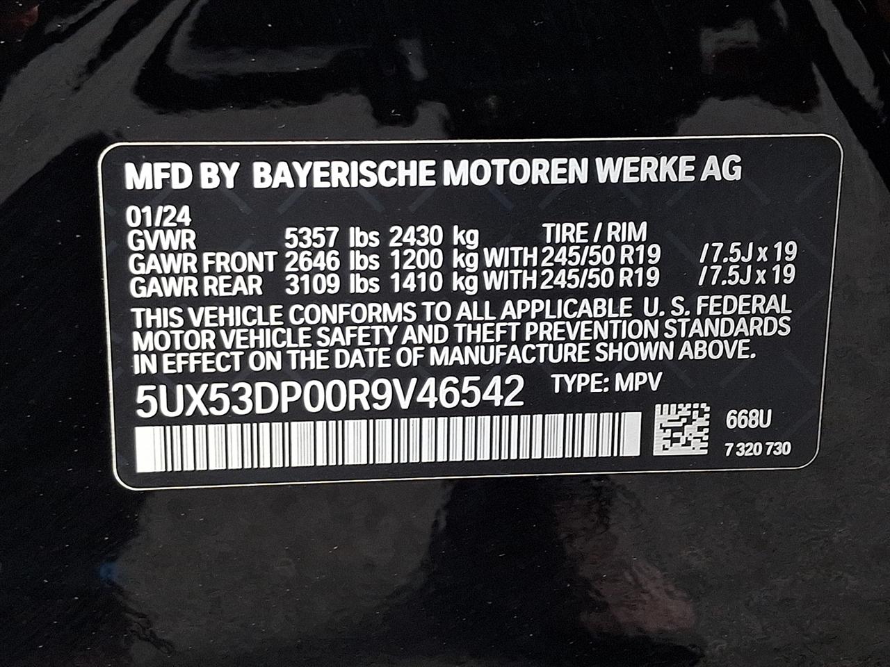 BMW X3 xDrive30i Sports Activity Vehicle 2024