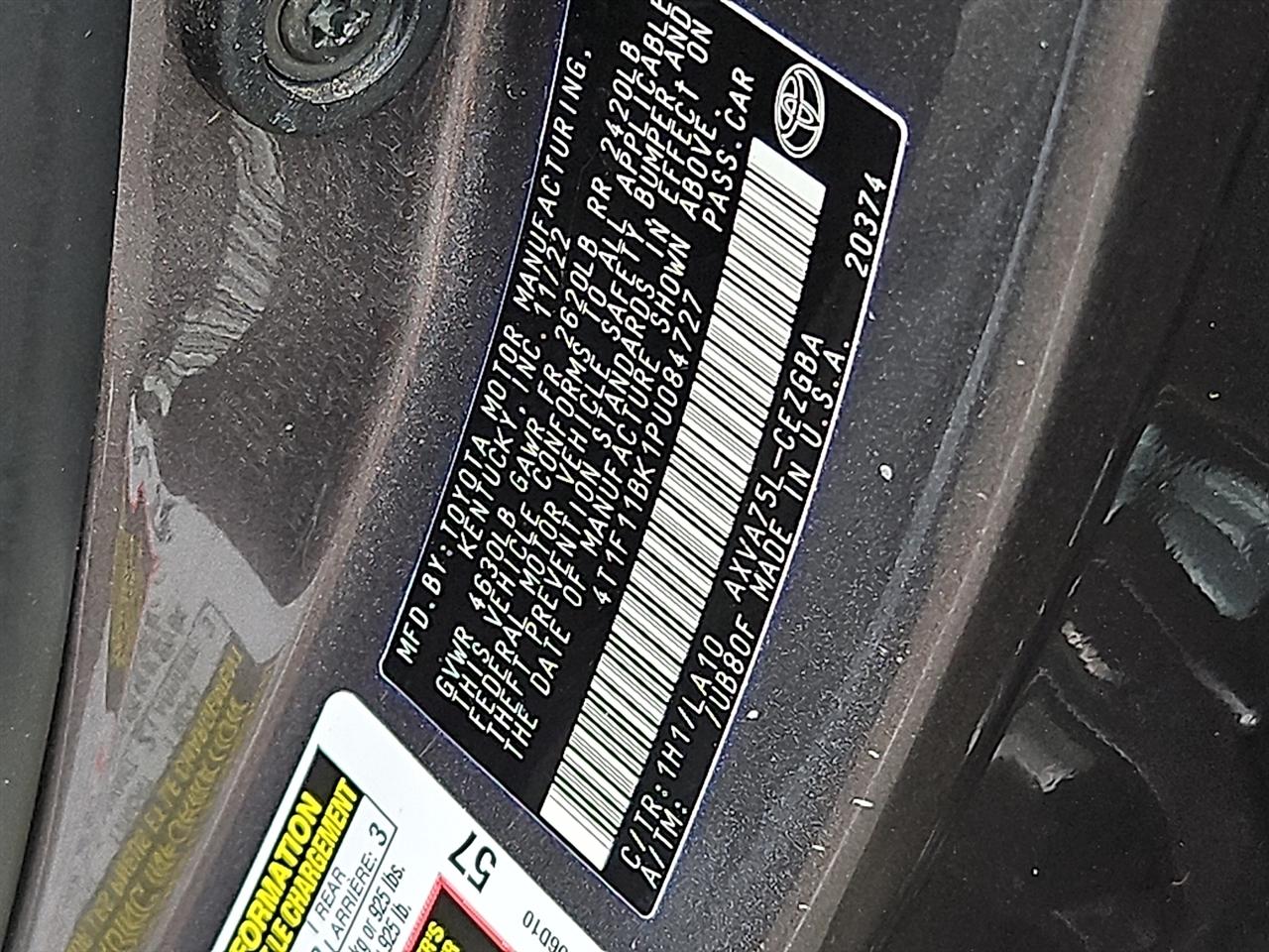 Toyota Camry XLE Auto AWD (Natl) 2023