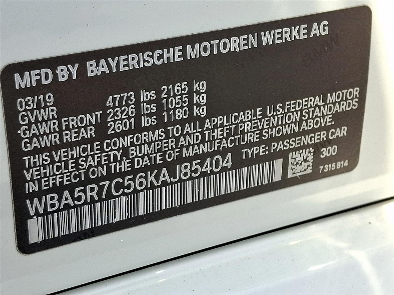 BMW 3 Series 330i xDrive Sedan 2019