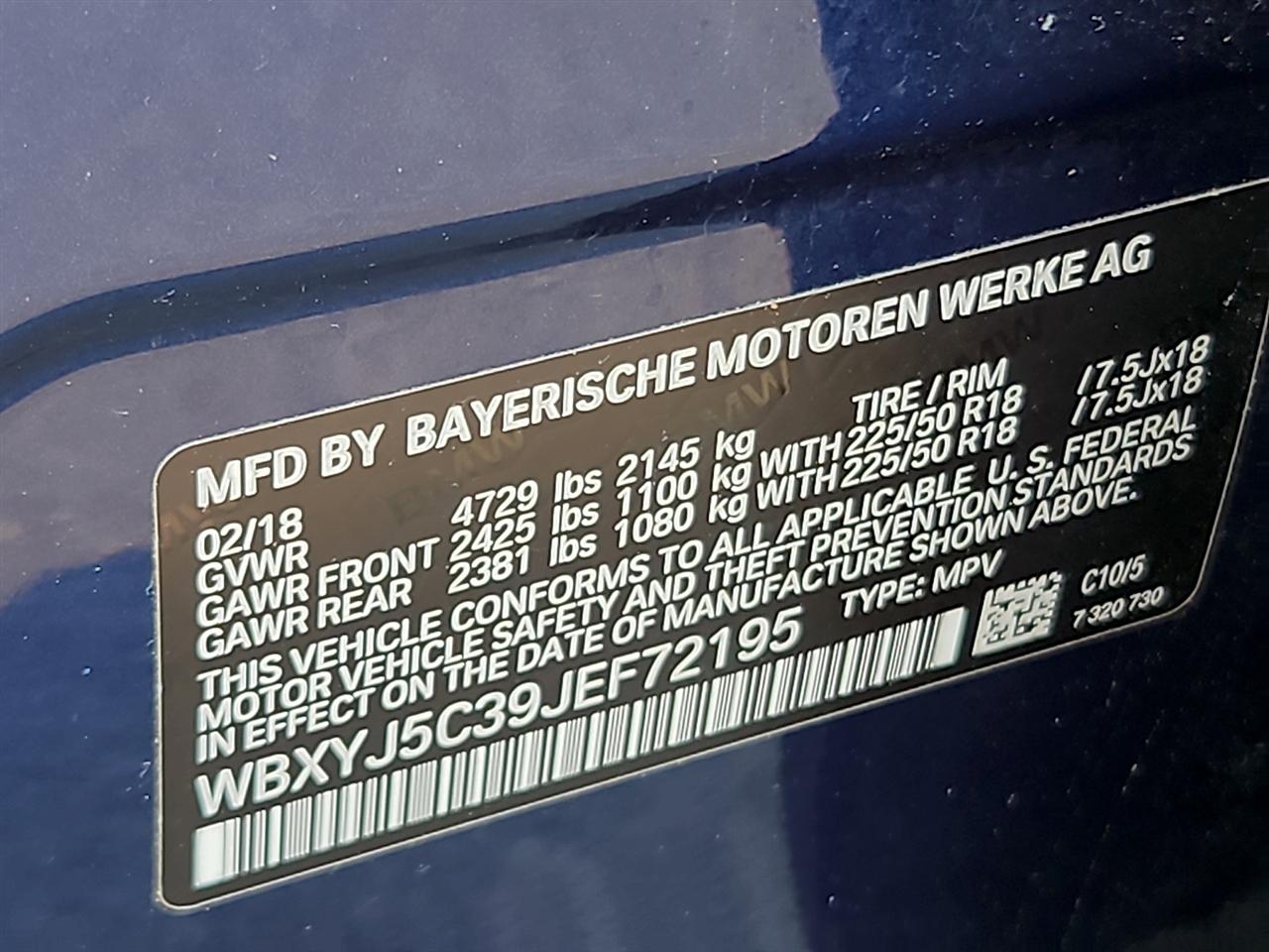BMW X2 xDrive28i Sports Activity Coupe 2018