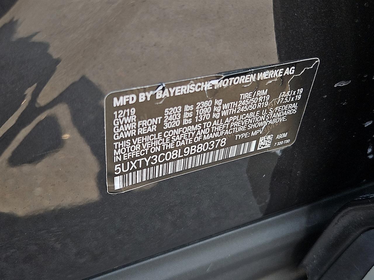 BMW X3 sDrive30i Sports Activity Vehicle 2020