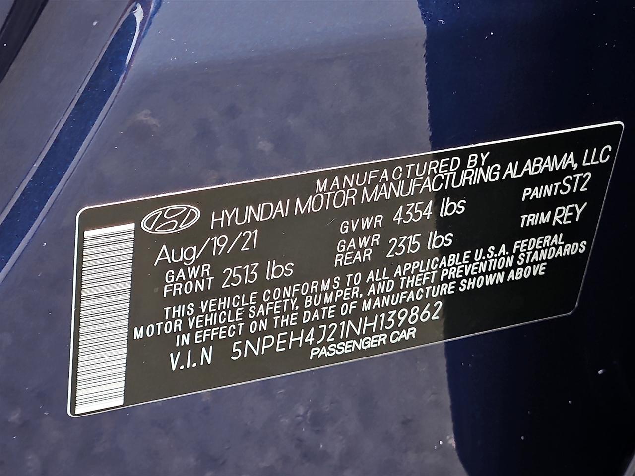 Hyundai Sonata Limited 1.6T 2022