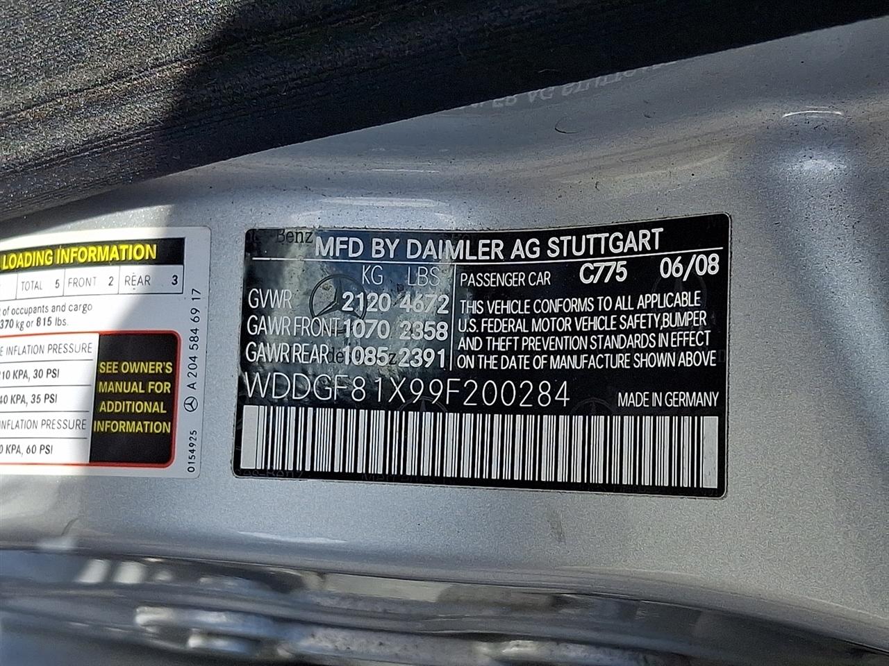 Mercedes-Benz C-Class 4dr Sdn 3.0L Sport 4MATIC 2009