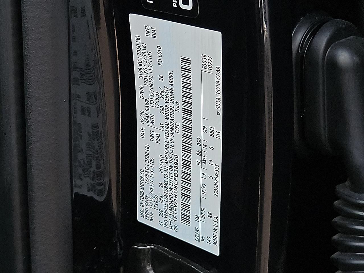 Ford F-150 Raptor 4WD SuperCrew 5.5' Box 2020