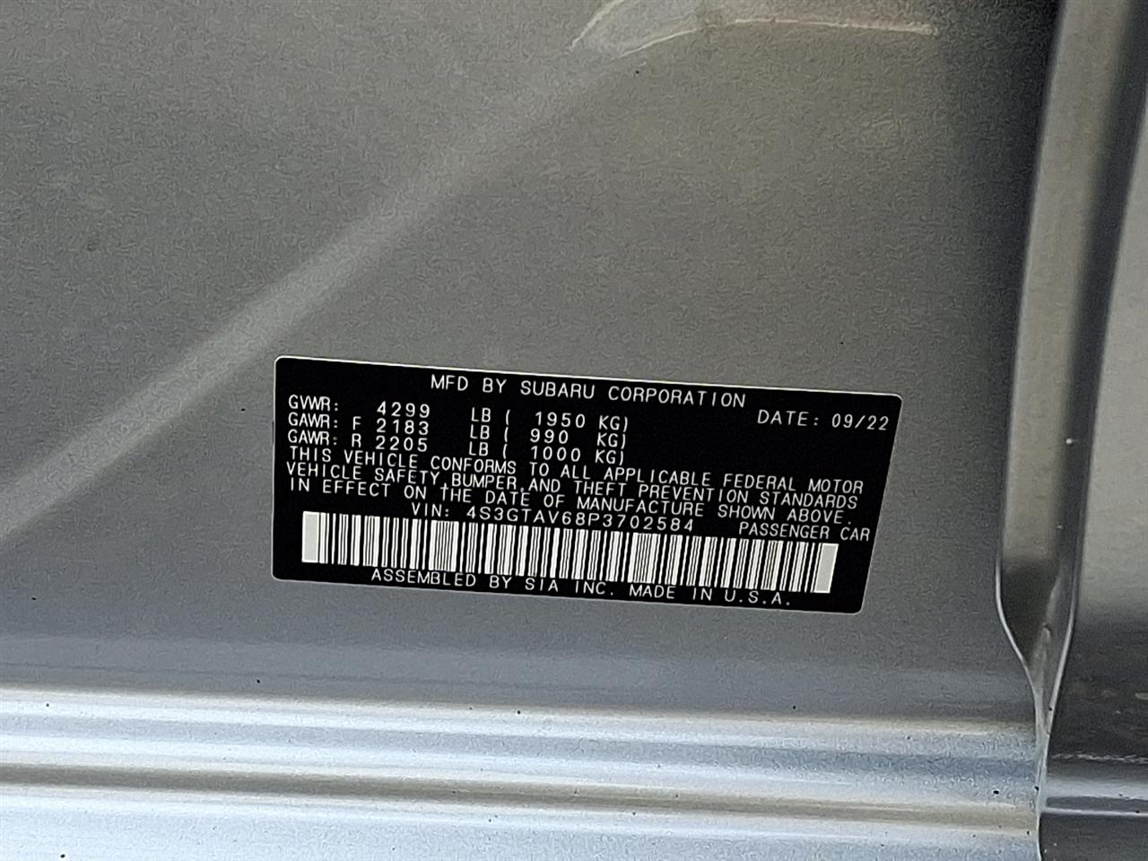 Subaru Impreza Premium 5-door CVT 2023