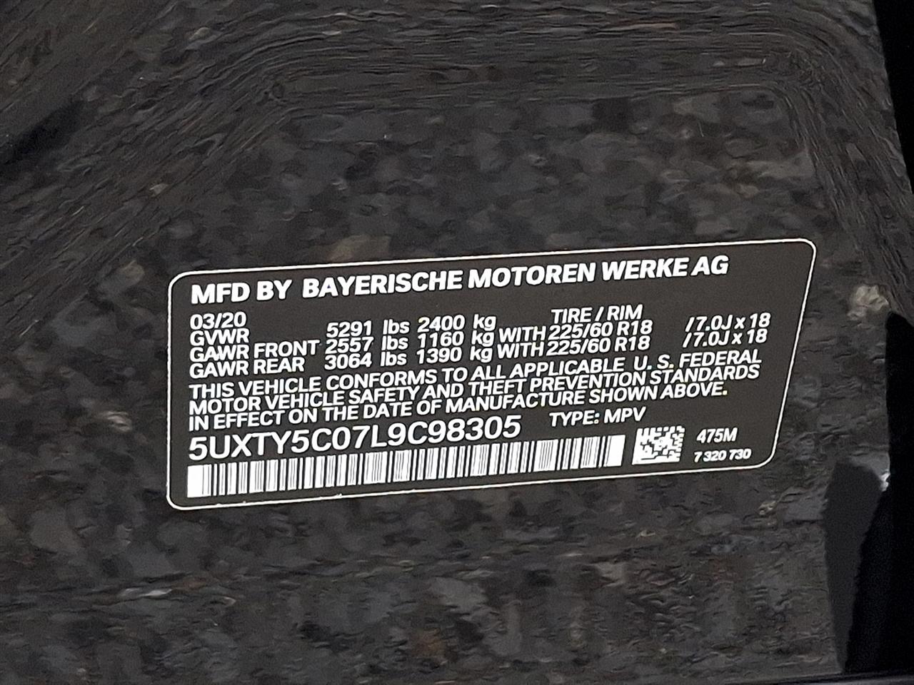 BMW X3 xDrive30i Sports Activity Vehicle 2020