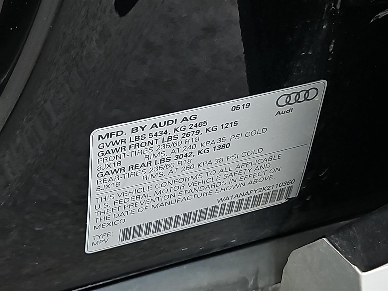 Audi Q5 Premium 45 TFSI quattro 2019