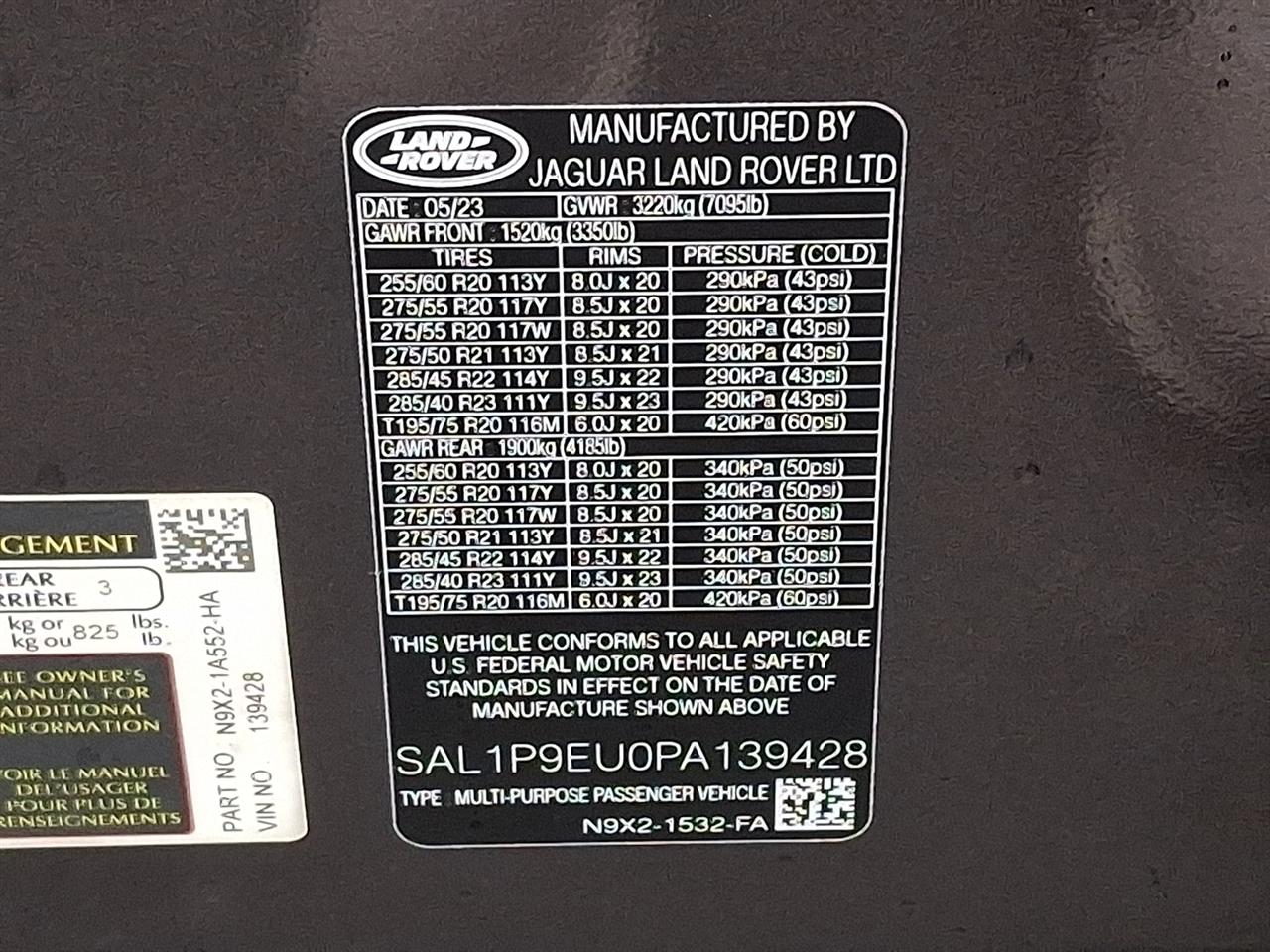 Land Rover Range Rover Sport P360 SE 2023