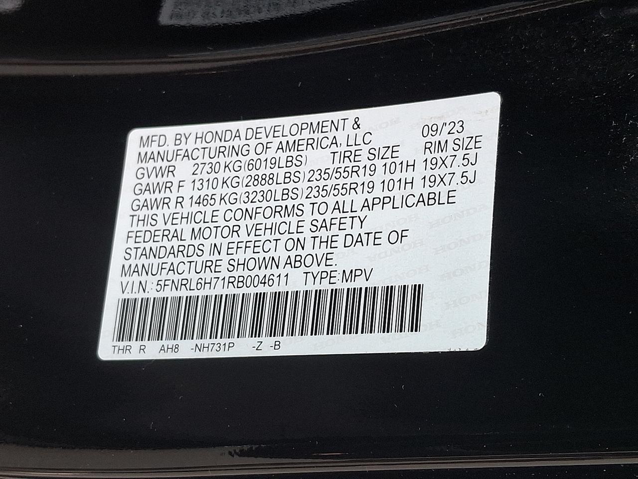 Honda Odyssey Sport Auto 2024