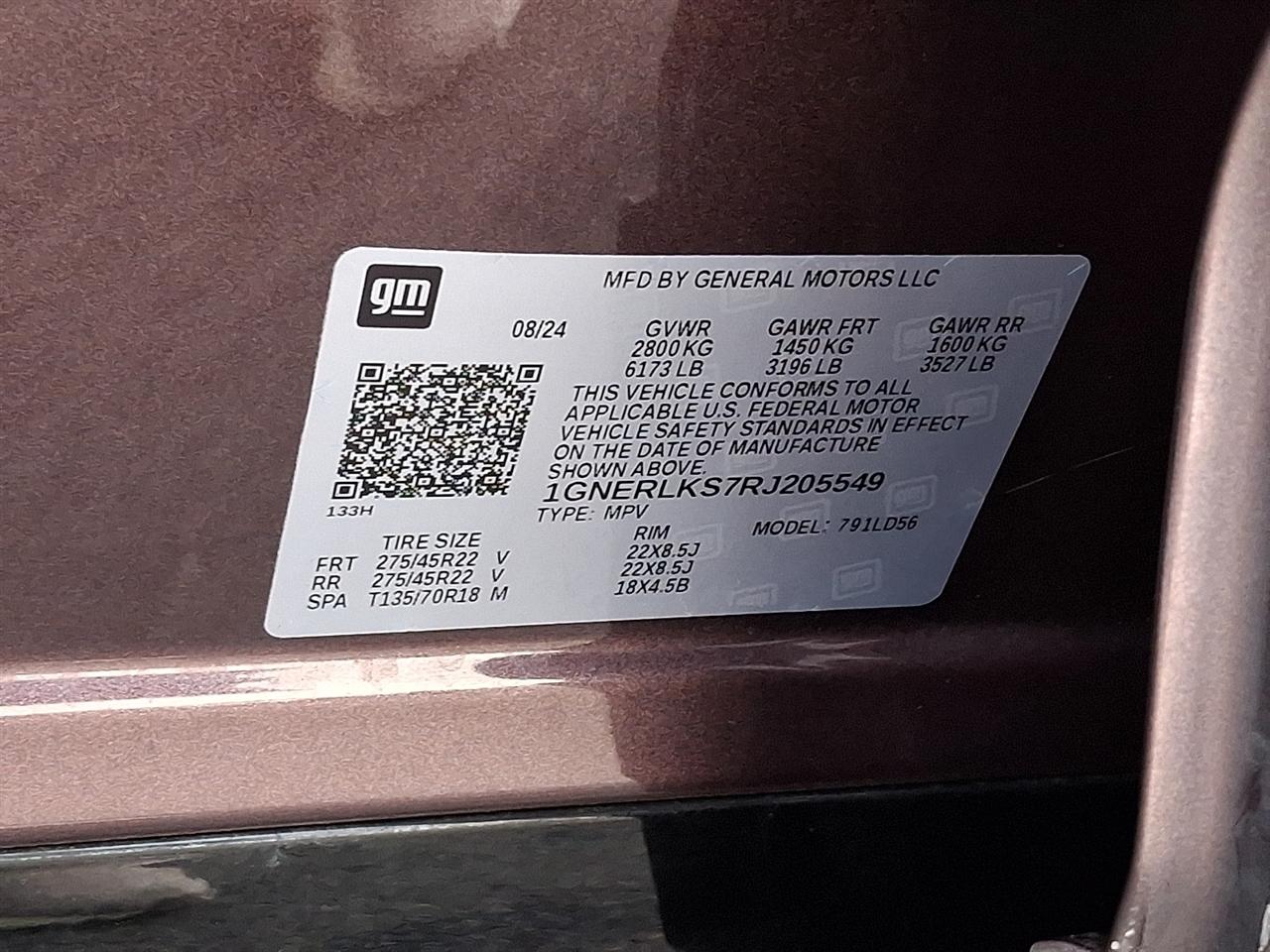 Chevrolet Traverse 4dr RS w/1RS 2024