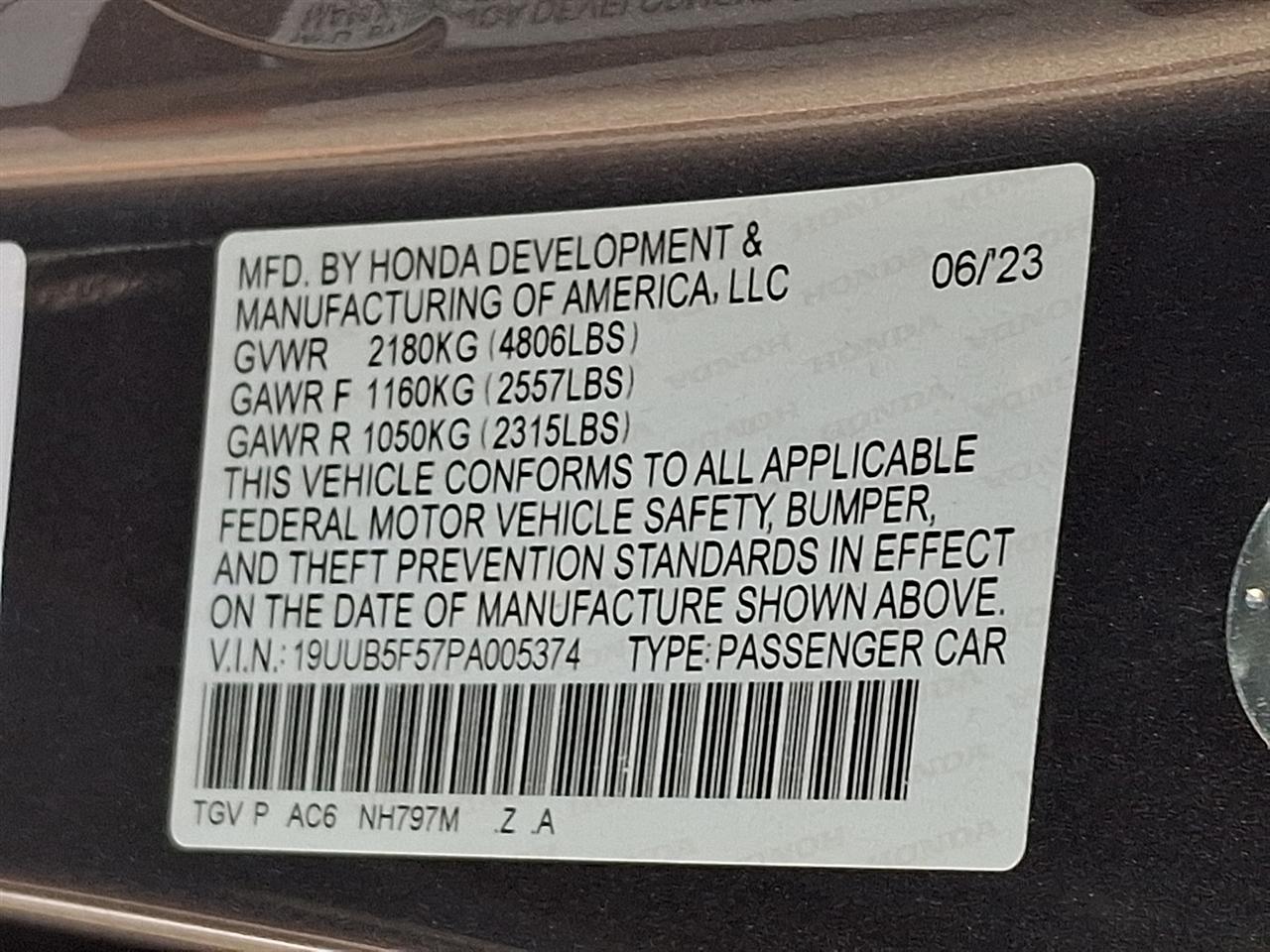 Acura TLX FWD w/A-Spec Package 2023