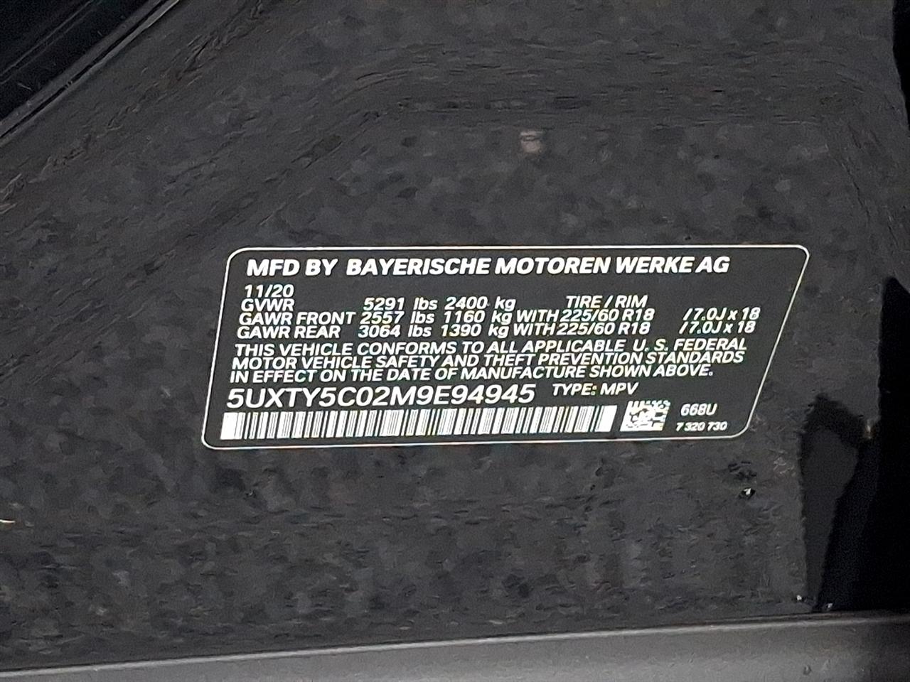 BMW X3 xDrive30i Sports Activity Vehicle 2021