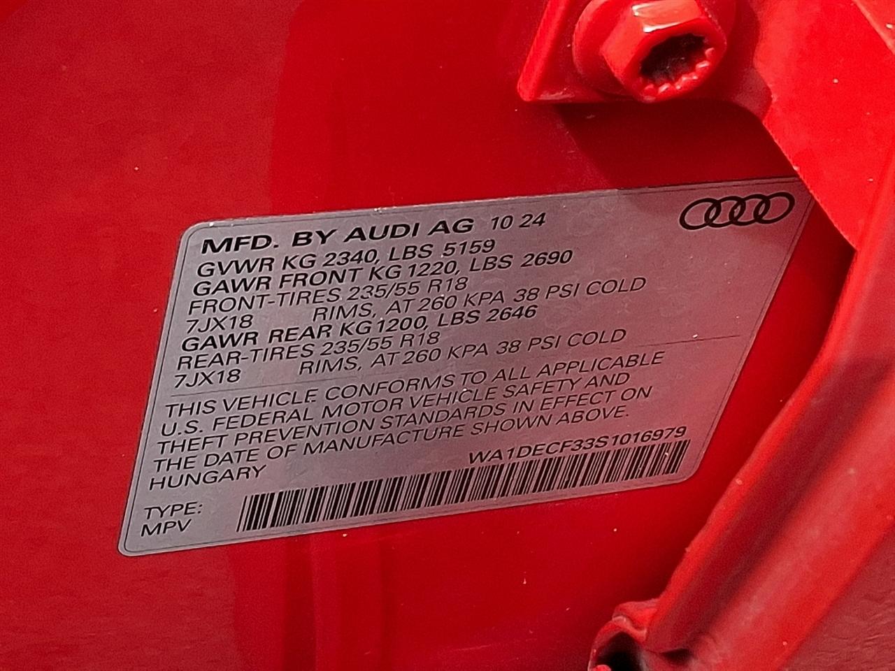 Audi Q3 S line Premium 45 TFSI quattro 2025