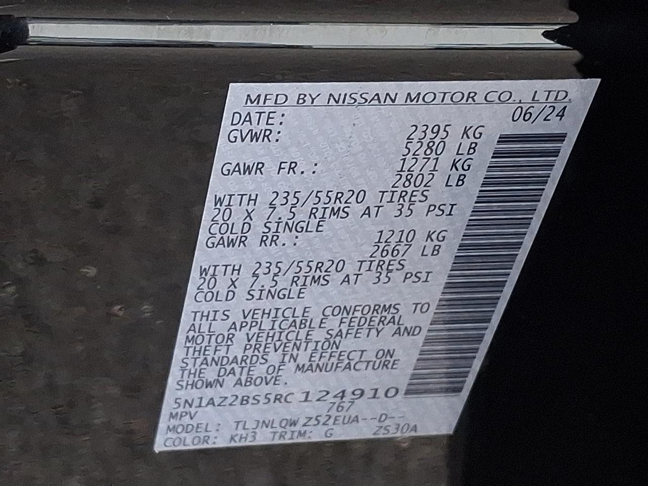 Nissan Murano AWD SV 2024