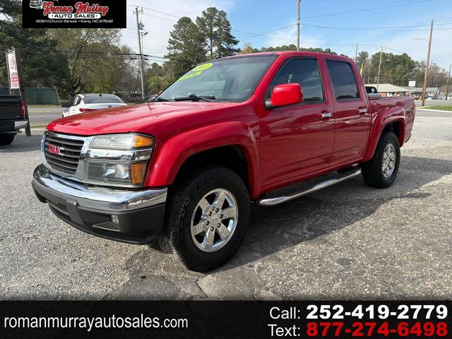 Red 2012 GMC Canyon SLE2 Crew Cab 4WD Pickup Truck Four-Wheel Drive Automatic