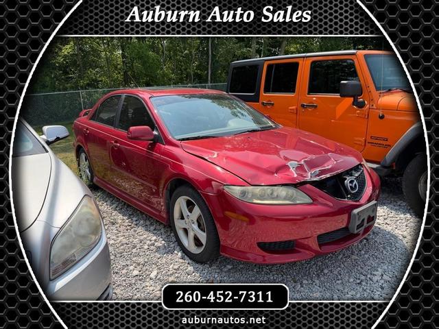 Red 2004 Mazda MAZDA6 Sedan Front-Wheel Drive Automatic