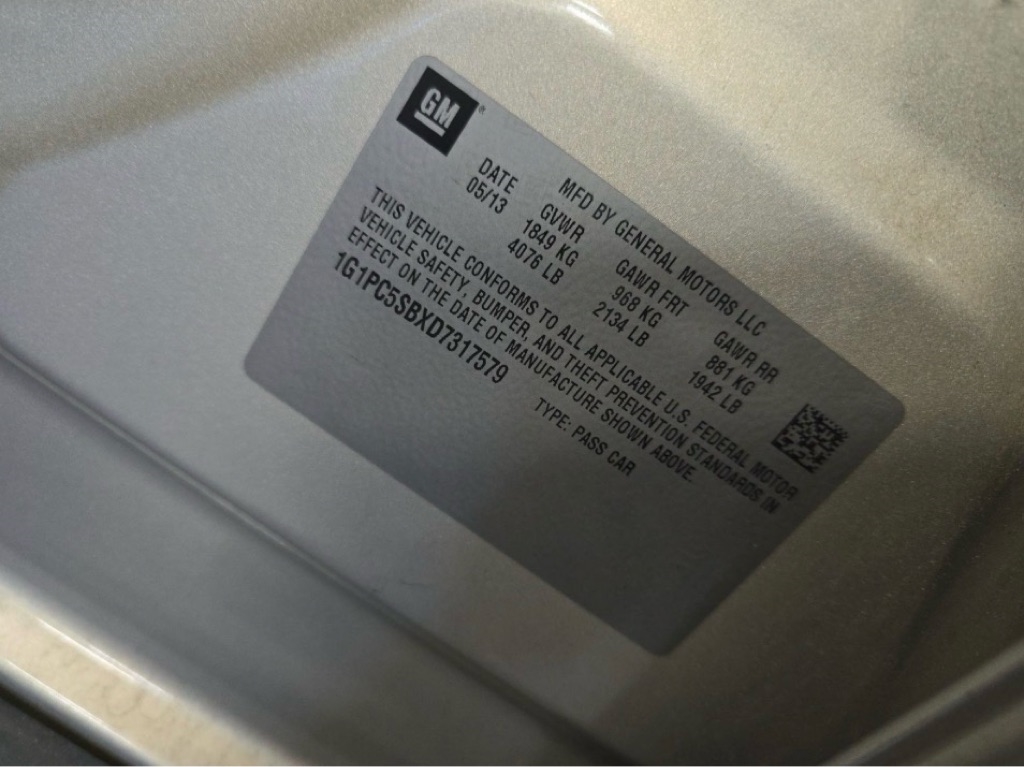 Chevrolet Cruze LT 2013