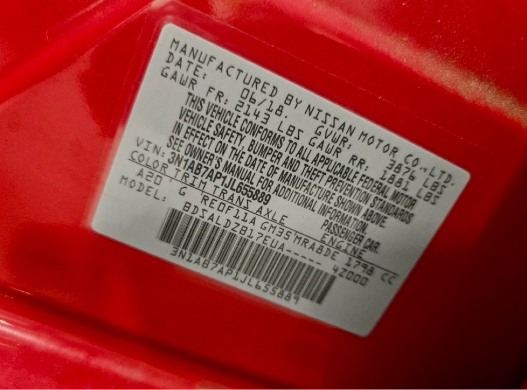 Nissan Sentra S 2018