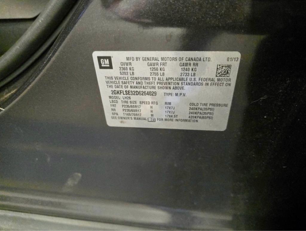 GMC Terrain SLE 2013