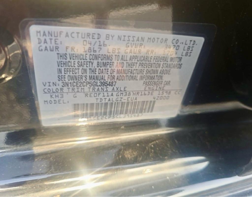 Nissan Versa Note S 2016