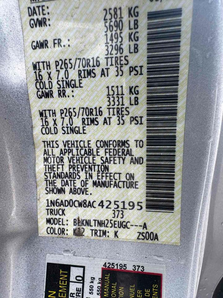 Nissan Frontier SE-V6 2010