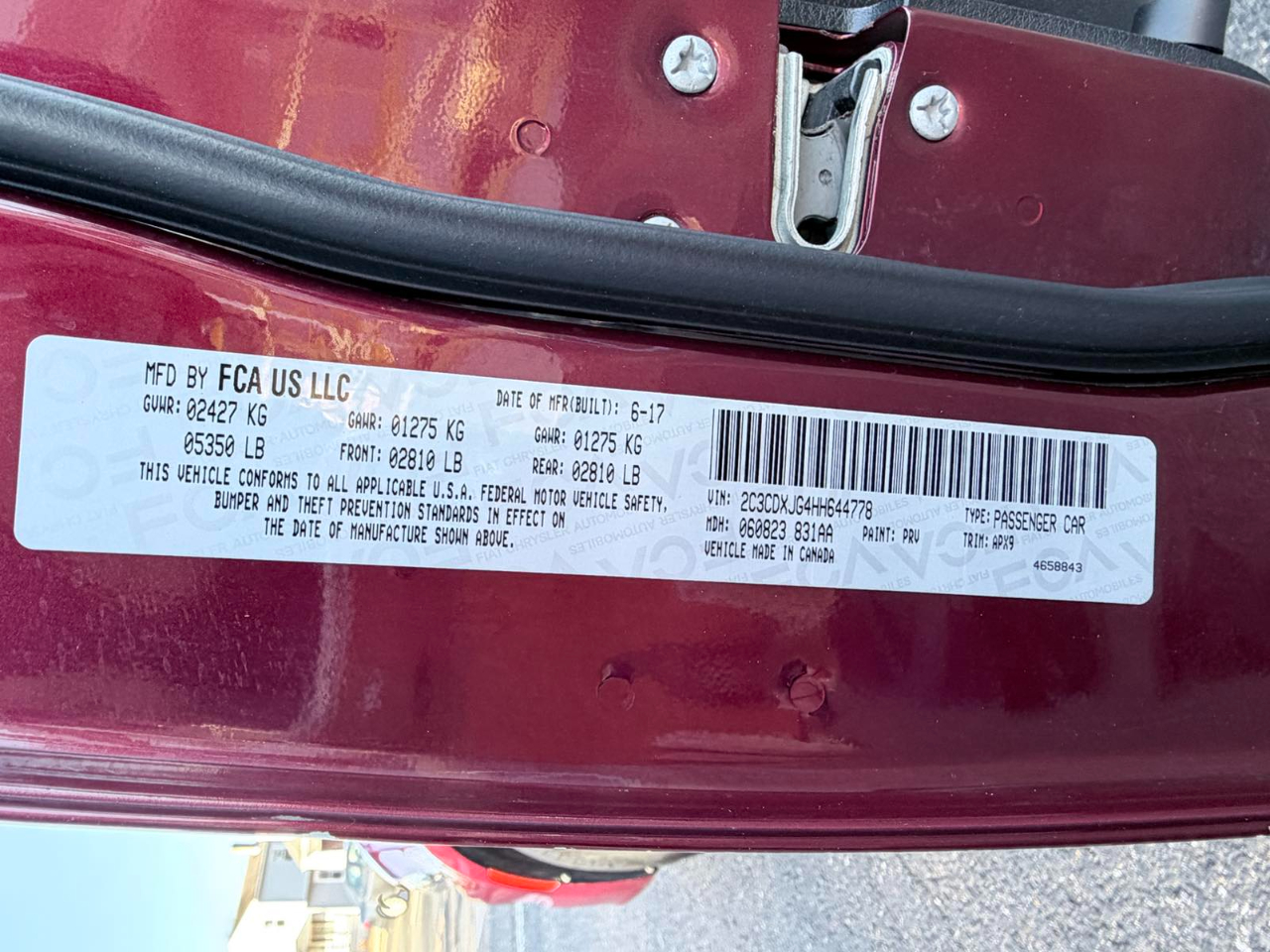 Dodge Charger SXT AWD 2017