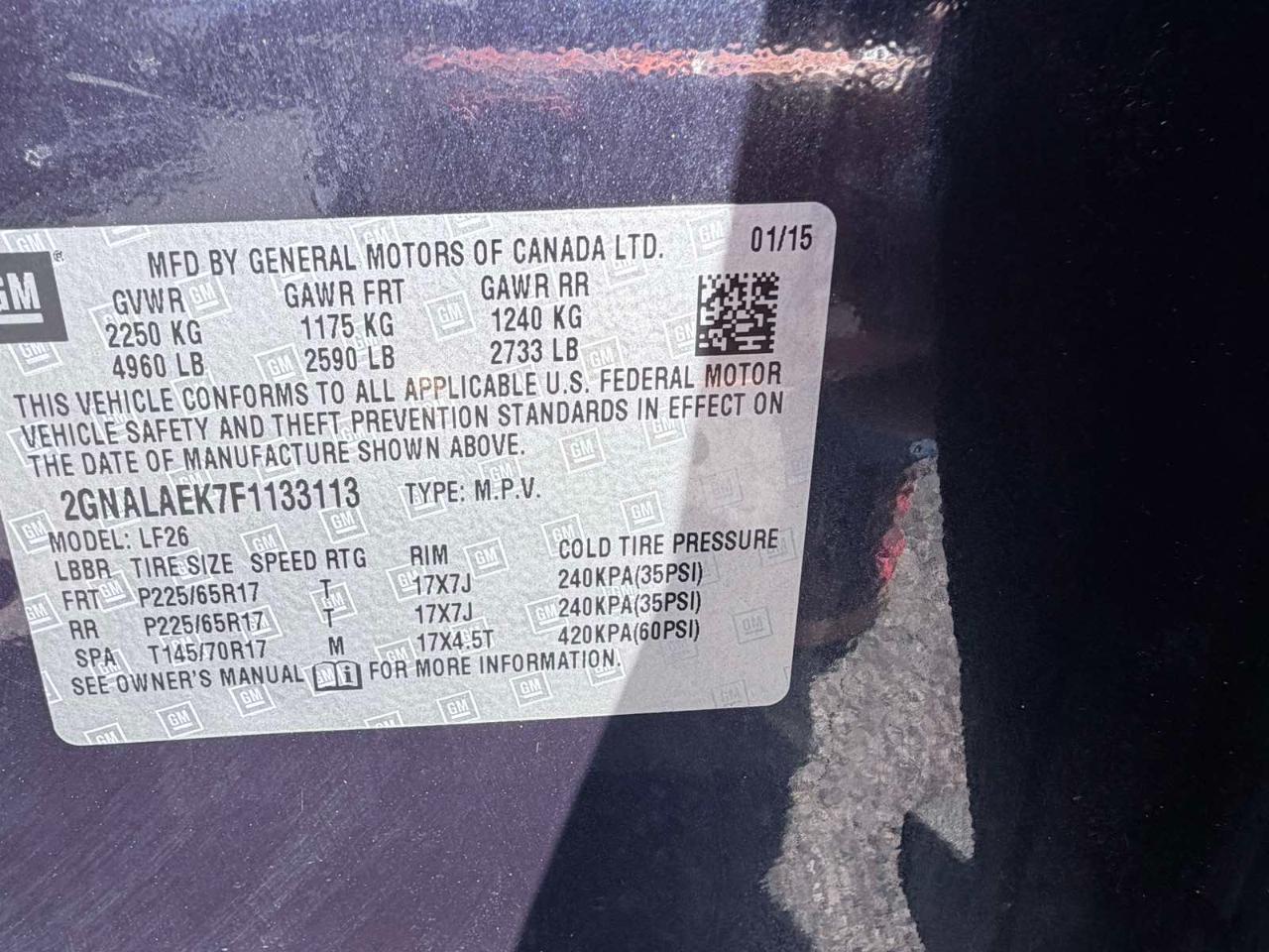 Chevrolet Equinox LS 2015