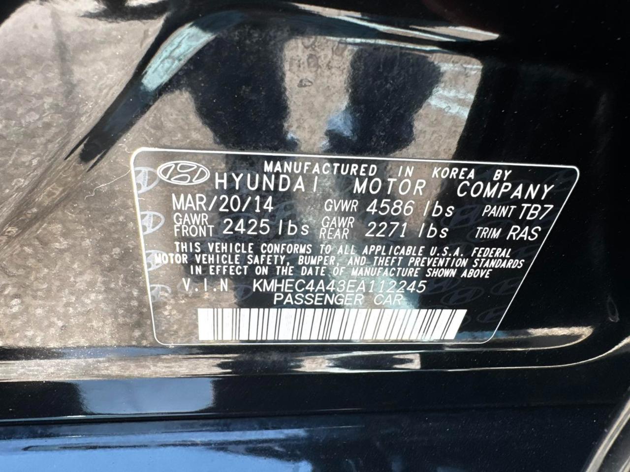 Hyundai Sonata Hybrid Limited 2014