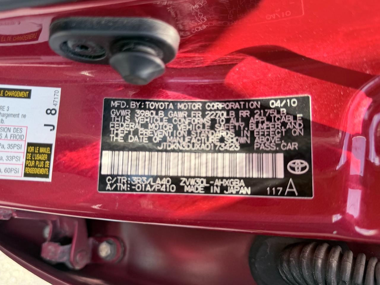 Toyota Prius Prius IV 2010
