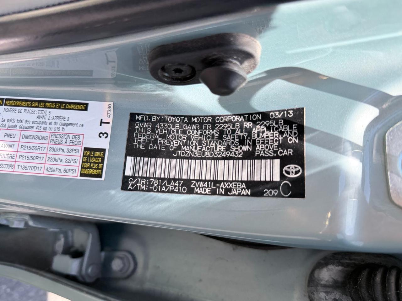Toyota Prius V Three 2013
