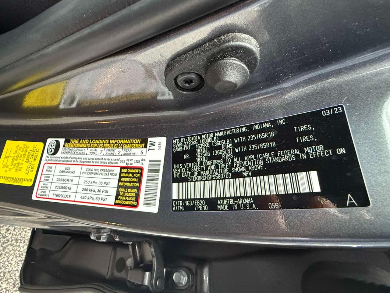 Toyota Highlander Hybrid XLE 2023