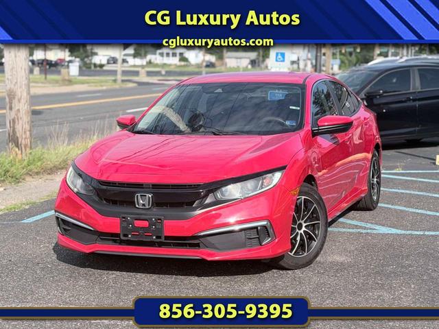Red 2019 Honda Civic Sedan Front-Wheel Drive Automatic