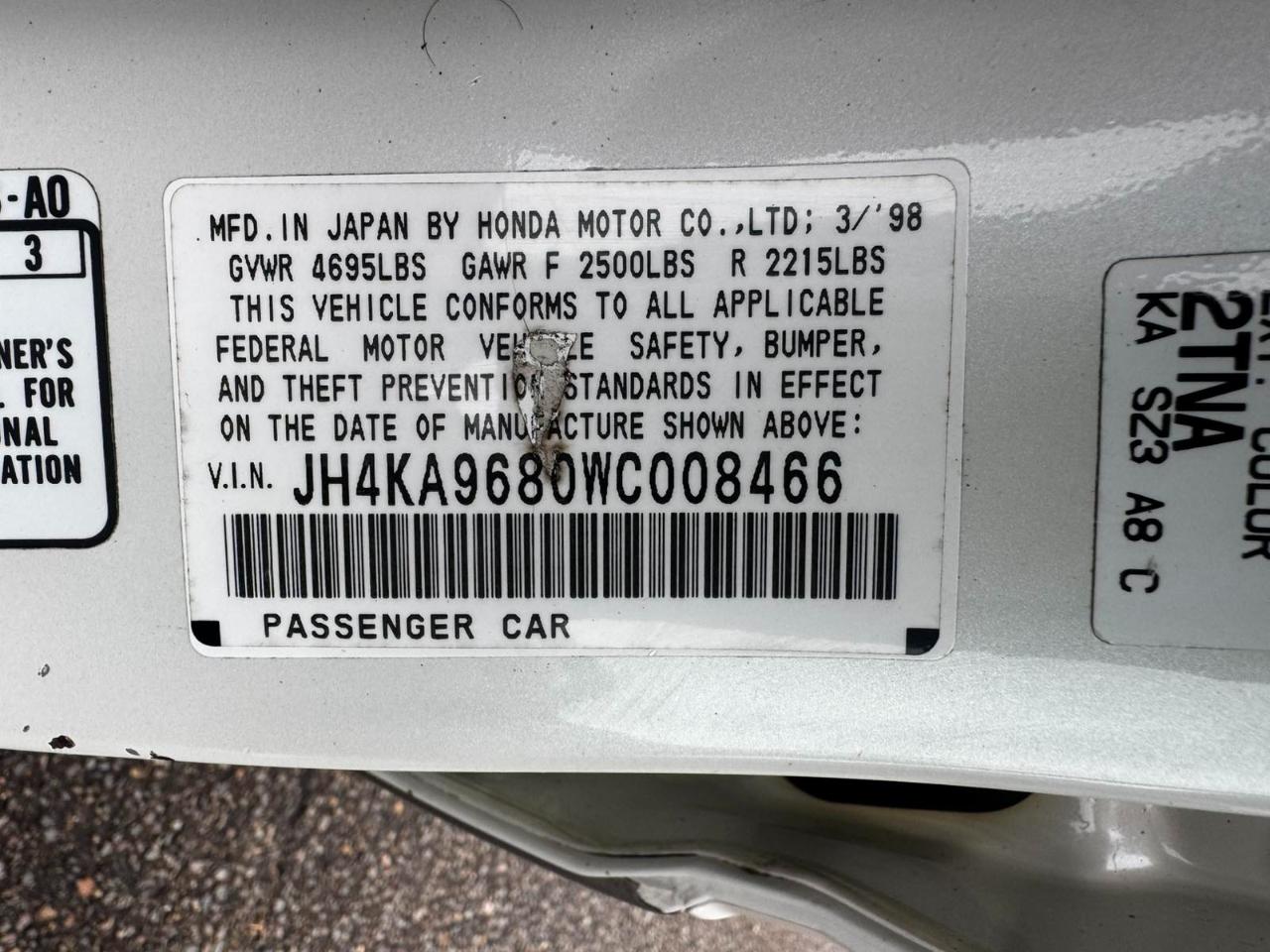 Acura RL 4dr Sdn Special Edition 1998