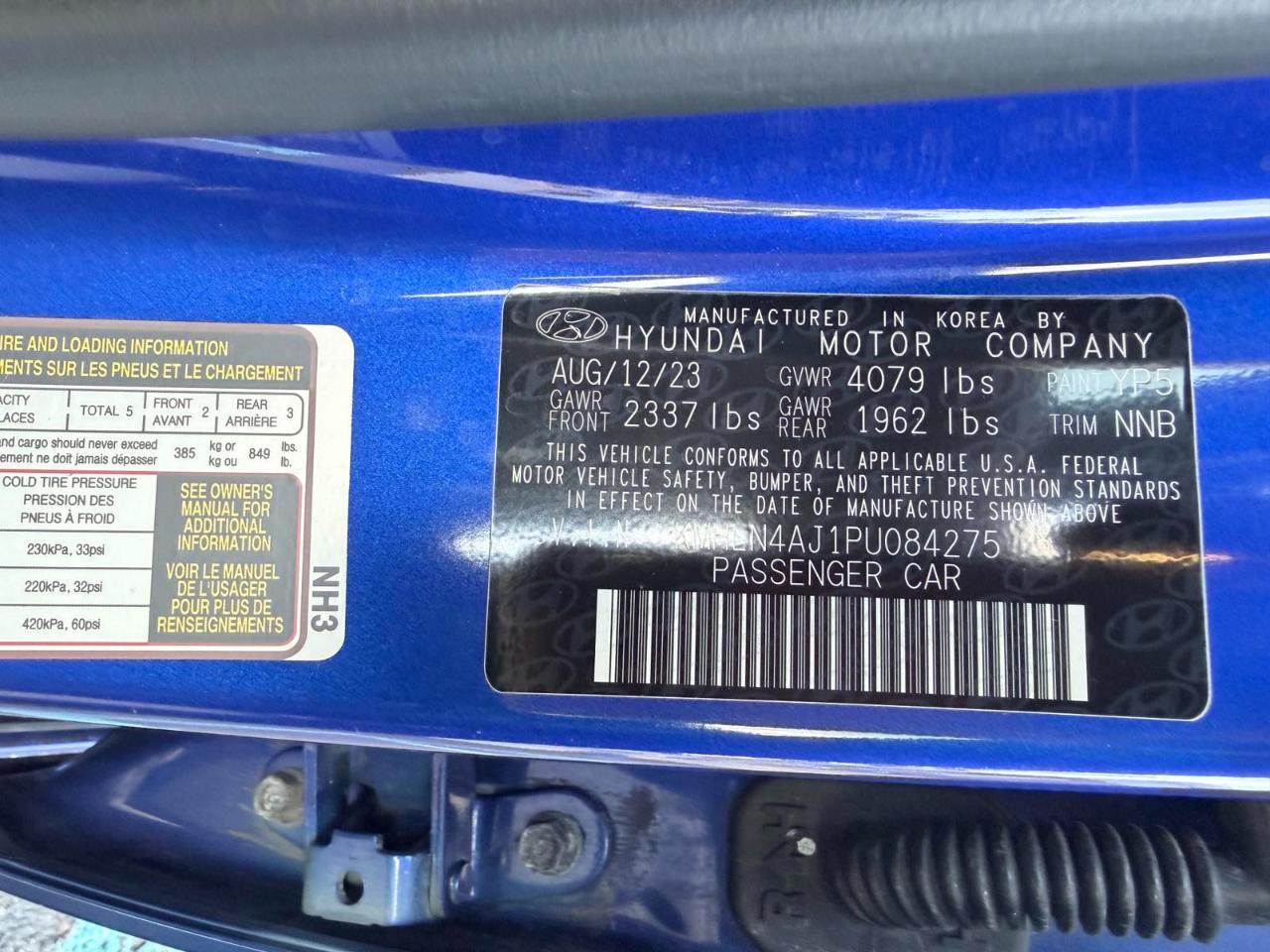 Hyundai Elantra Hybrid Limited 2023