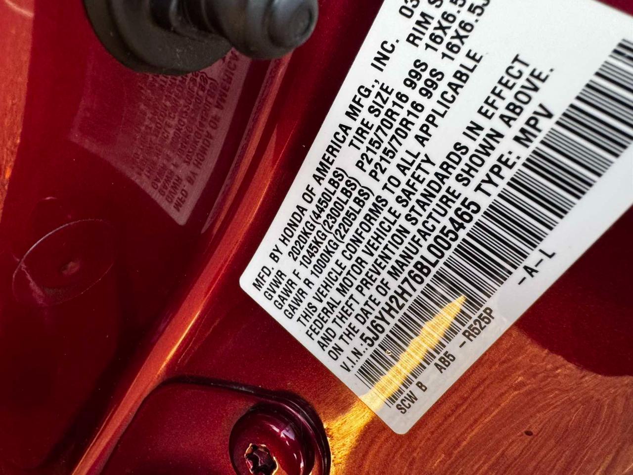 Honda Element 4WD 5dr EX 2011