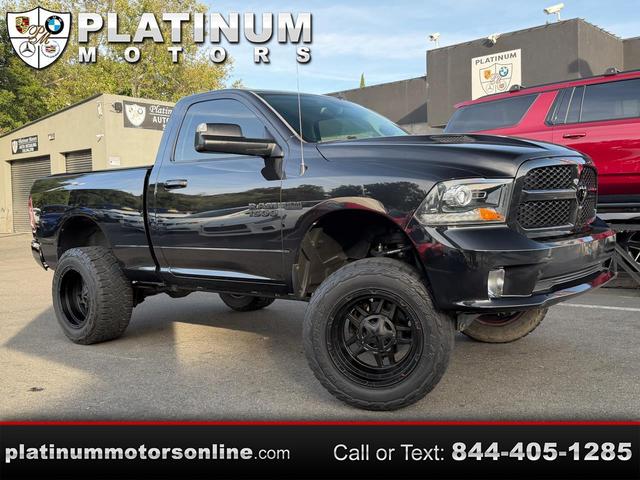 CRYSTAL BLACK Metallic 2017 RAM 1500 Night 4WD Pickup Truck Four-Wheel Drive Automatic