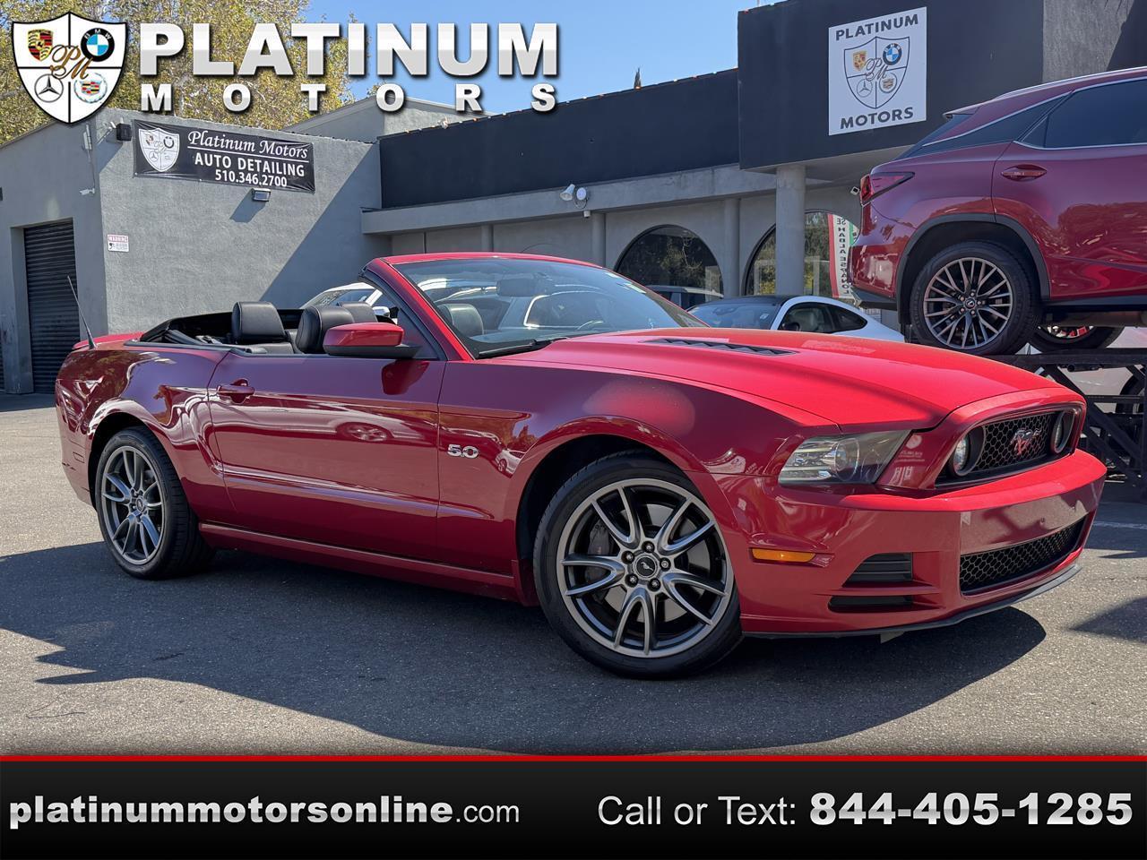  2013 Ford Mustang GT Premium Convertible RWD   