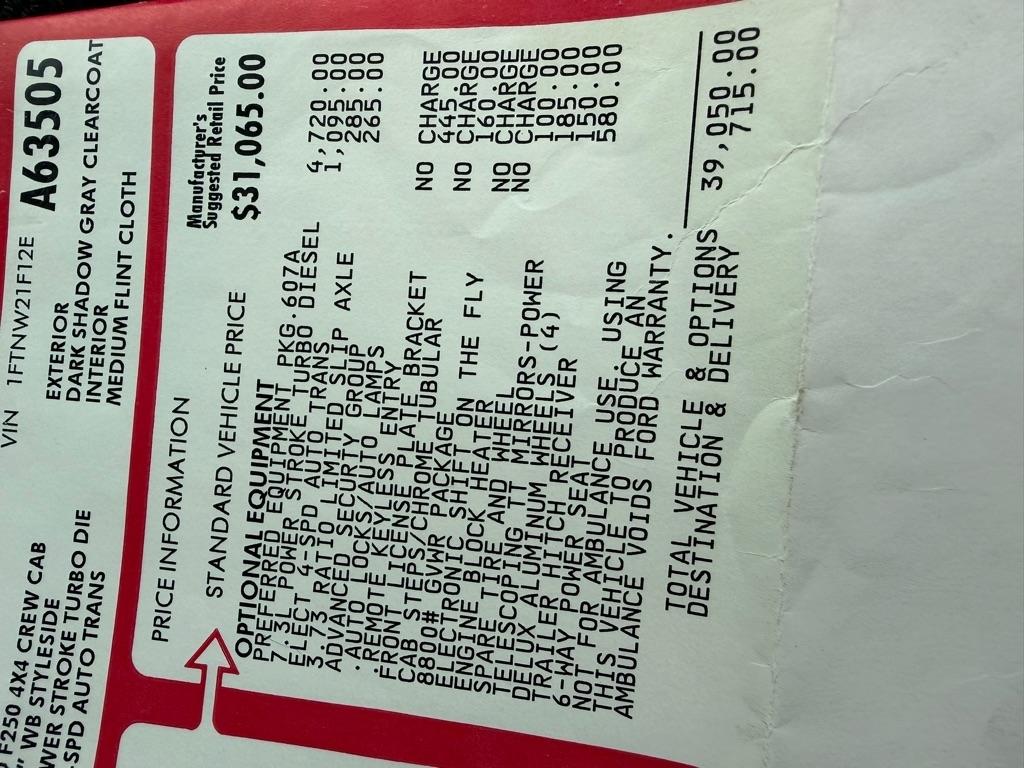 Ford F-250 SD XL Crew Cab 4WD 2002