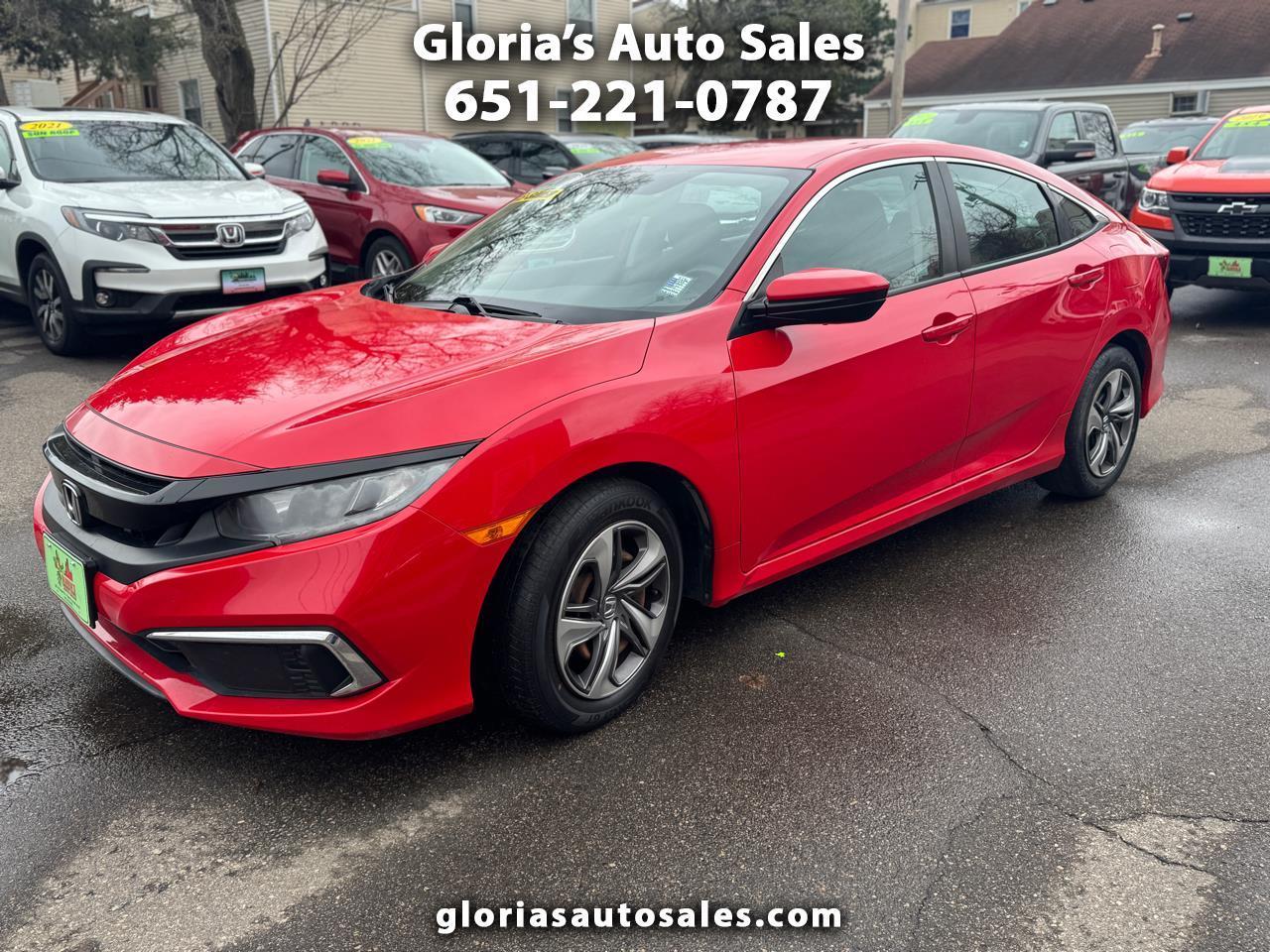 Honda Civic LX Honda Sensing Sedan CVT 2020